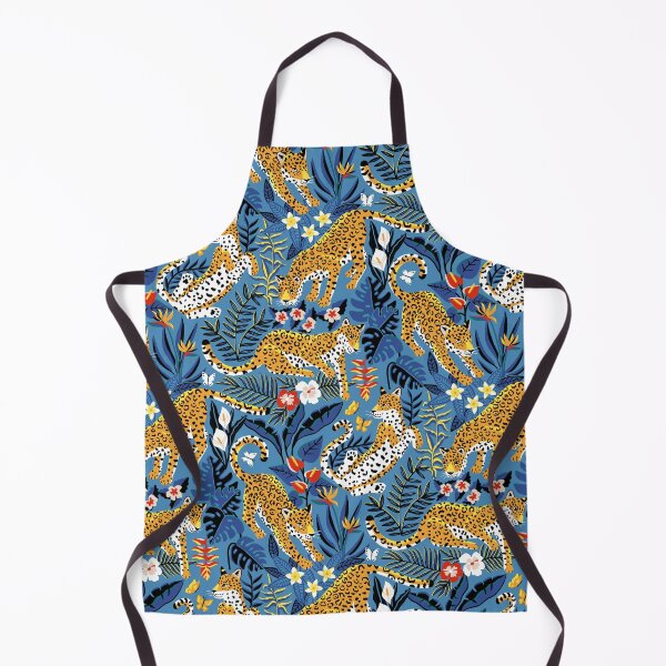 Item preview, Dancing Jaguar Jungle - Grey Blue designed and sold by TigaTiga.
