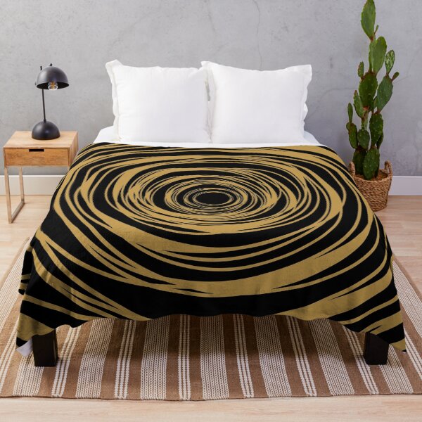 Item preview, Classic golden spiral pattern on black designed and sold by Trianglegreen.