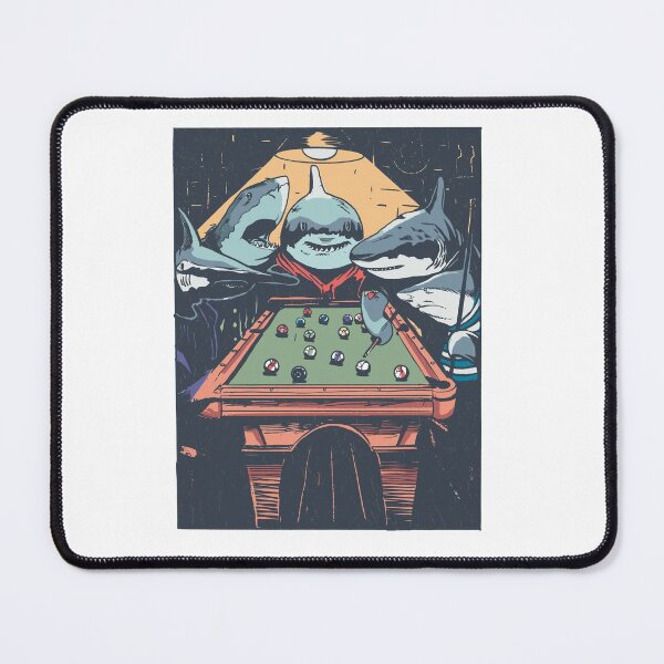 Item preview, Sharks Playing Pool Billard designed and sold by Watersolution.