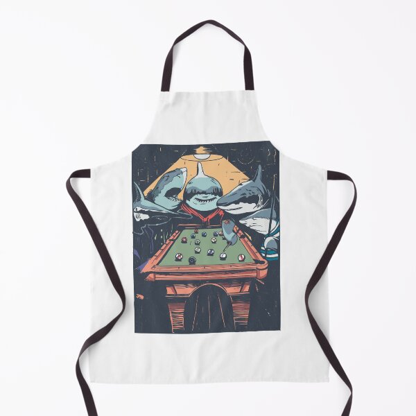 Item preview, Sharks Playing Pool Billard designed and sold by Watersolution.