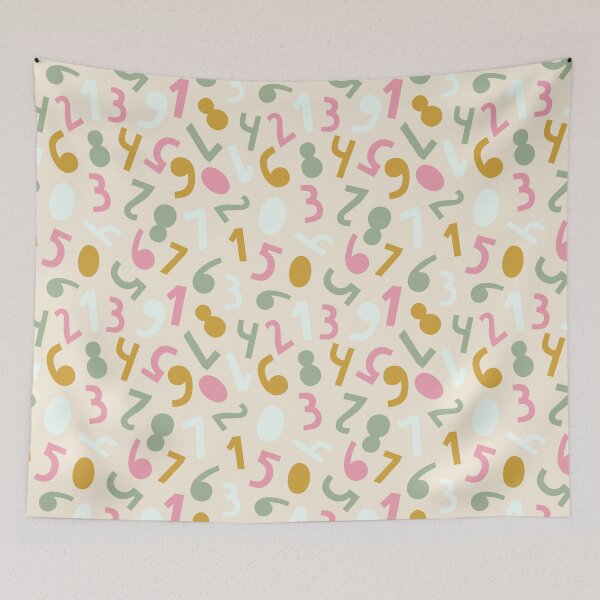 Item preview, Number Seamless Pattern designed and sold by Vanthuandesign.