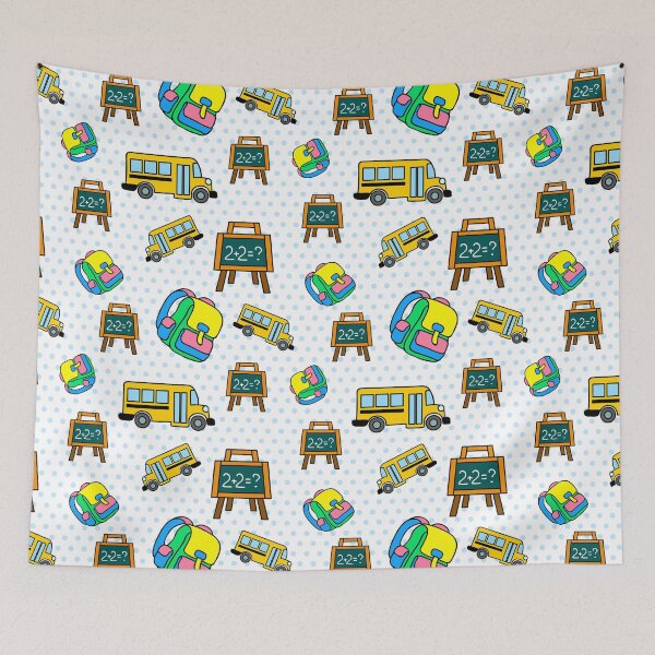 Item preview, School Bus Seamless Pattern designed and sold by Vanthuandesign.