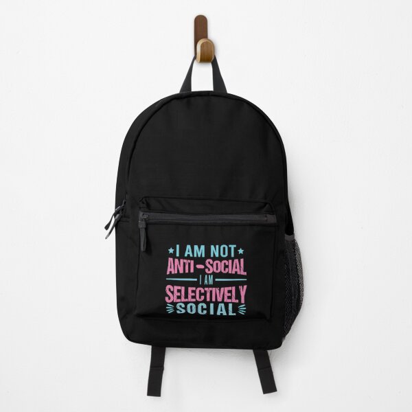 Item preview, I Am Not Anti-Social I'm Selectively Social Funny Gifts For Introverts designed and sold by amishacreates.