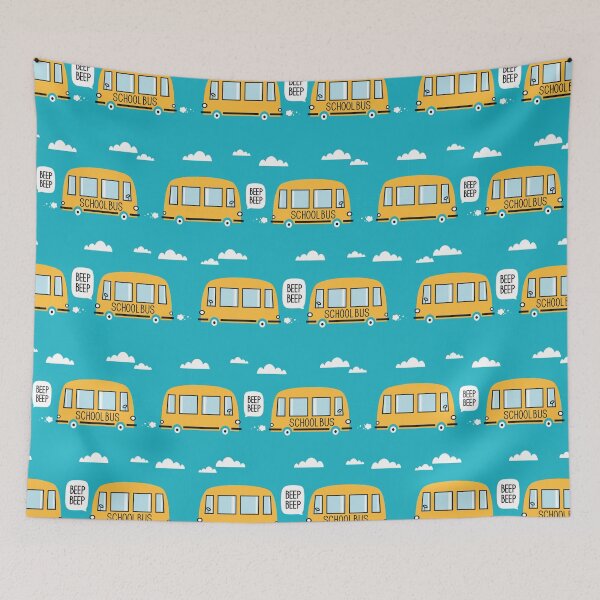 Item preview, School Bus Seamless Pattern designed and sold by Vanthuandesign.