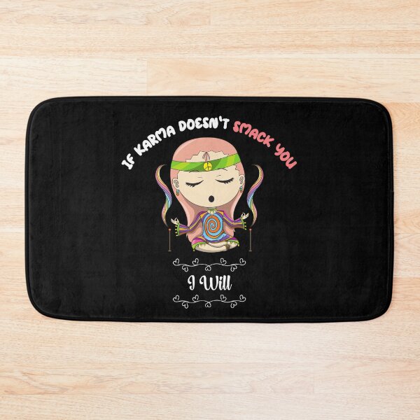 Item preview, If Karma Doesn't Smack You I will - Sassy Quotes designed and sold by DigitalGemShop.