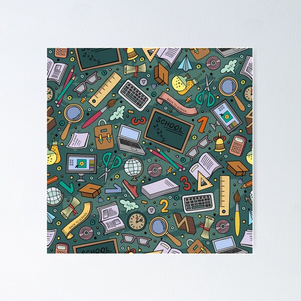 Item preview, Teacher Seamless Pattern designed and sold by Vanthuandesign.