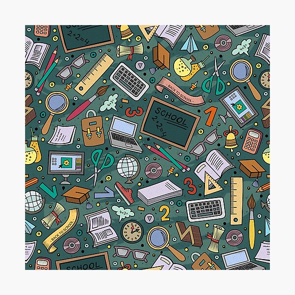 Item preview, Teacher Seamless Pattern designed and sold by Vanthuandesign.