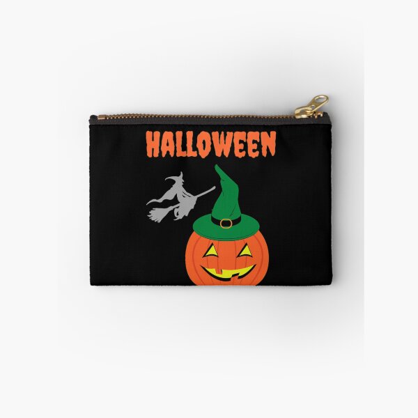 Item preview, The Halloween Spooky, Scary, Funny Pumpkin With Flying Witch designed and sold by Digitalme Designs.