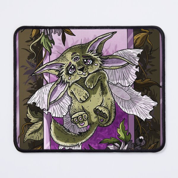 Item preview, Fairytale cute baby animal, magic flying little fox with big pointy ears and butterfly wings. designed and sold by LaraCoolart.
