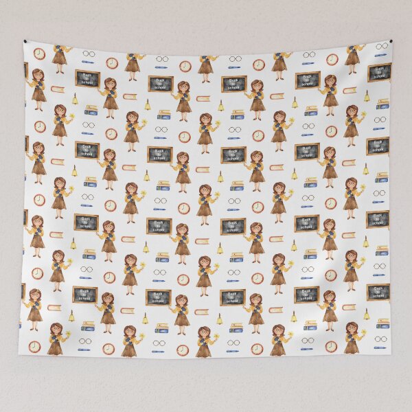 Item preview, Teacher Seamless Pattern designed and sold by Vanthuandesign.