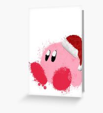 Kirby Splatter Christmas ~ ☆ Greeting Card