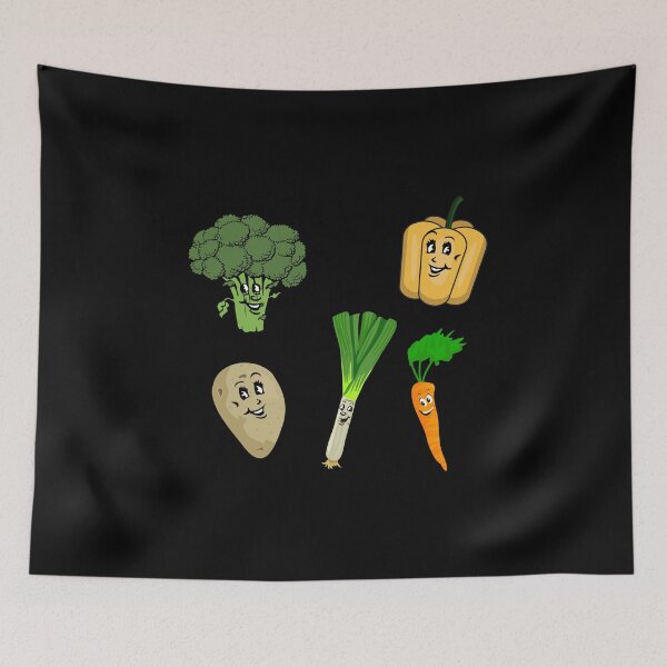 Item preview, Happy Vegetables designed and sold by titanosdesign.