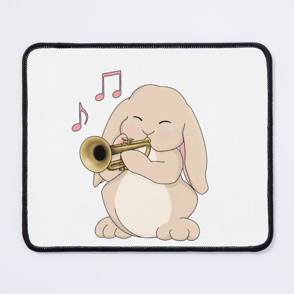 Item preview, Cute Bunny Trumpet Player designed and sold by Jazznote.
