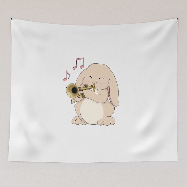 Item preview, Cute Bunny Trumpet Player designed and sold by Jazznote.