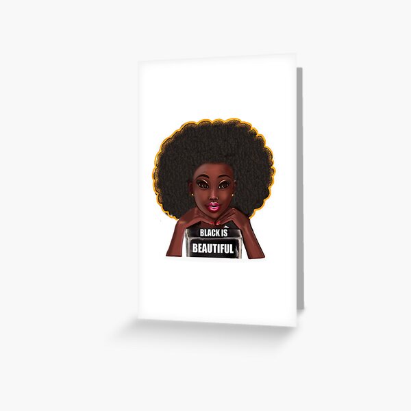 black anime girl cheerleader #002 with Afro hair in puffs, dimples, brown  eyes and dark brown skin side profile. Hair love ! Art Board Print for  Sale by Artonmytee