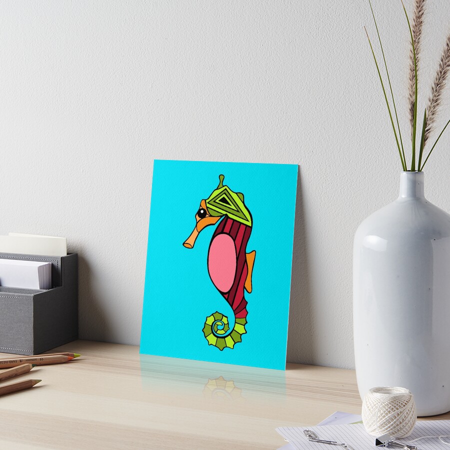 Seahorse Art Board Print