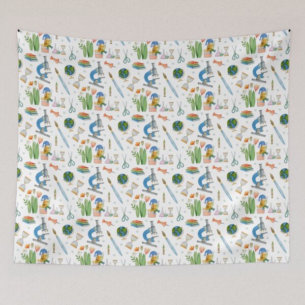 Item preview, Teacher Seamless Pattern watercolor designed and sold by Vanthuandesign.