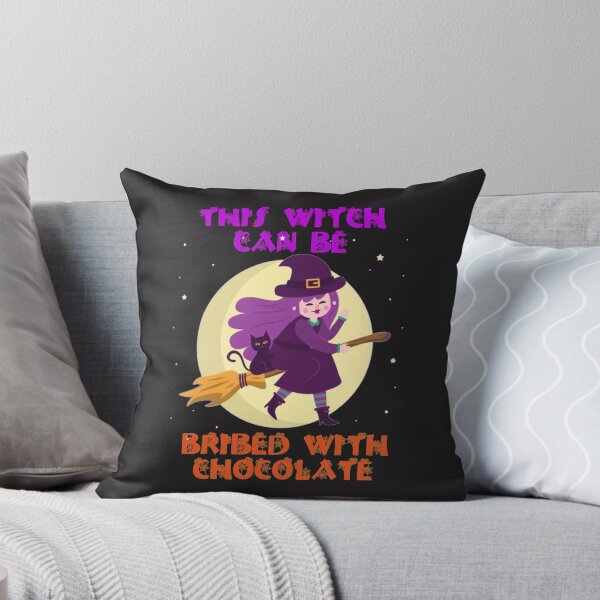 Item preview, halloween this witch can be bribed with chocolate designed and sold by carolcollins54.
