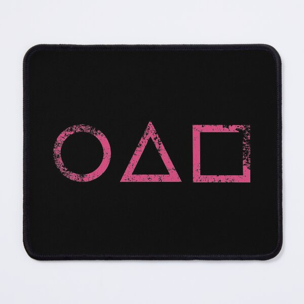 Item preview, Circle Triangle Square Invitation distressed red Geometric Game Play designed and sold by Hyper-Field.