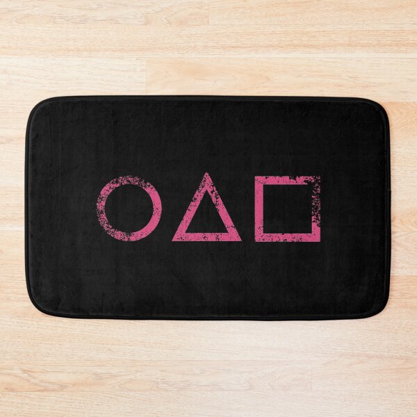 Item preview, Circle Triangle Square Invitation distressed red Geometric Game Play designed and sold by Hyper-Field.