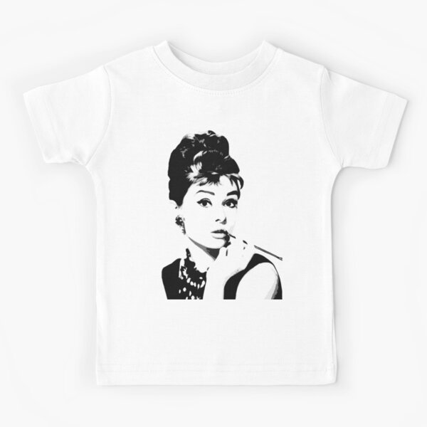 Audrey Hepburn Portrait Art Kids T-Shirt