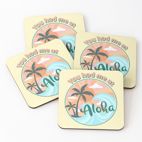 Item preview, You Had Me At Aloha. Vintage Hawaiian Aloha Palm Scene designed and sold by Rebel-Design.