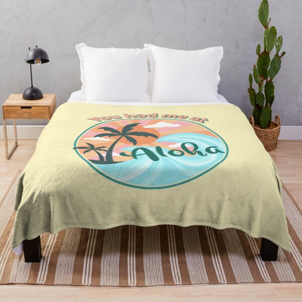 Item preview, You Had Me At Aloha. Vintage Hawaiian Aloha Palm Scene designed and sold by Rebel-Design.