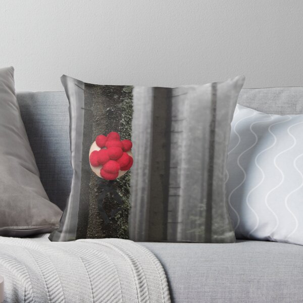 Black Forest Bollenhut hanging from a tree Throw Pillow