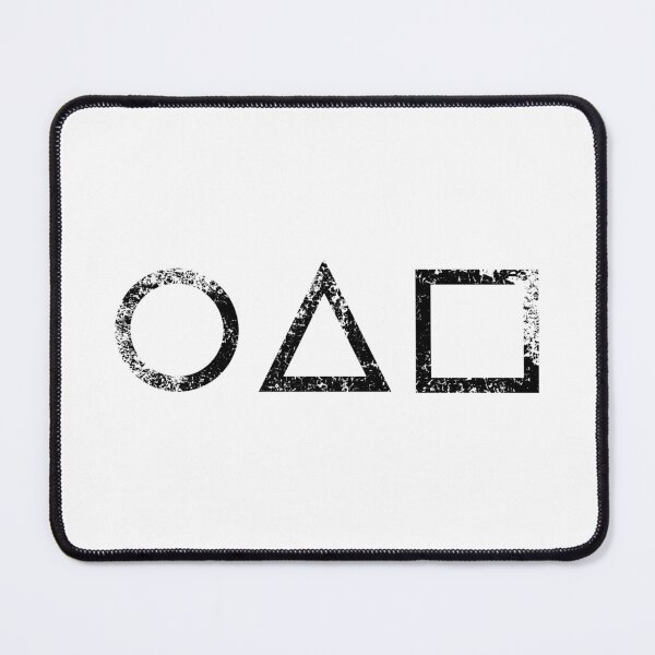 Item preview, Circle Triangle Square Invitation distressed black Geometric Game Play designed and sold by Hyper-Field.