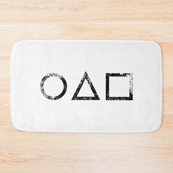 Item preview, Circle Triangle Square Invitation distressed black Geometric Game Play designed and sold by Hyper-Field.