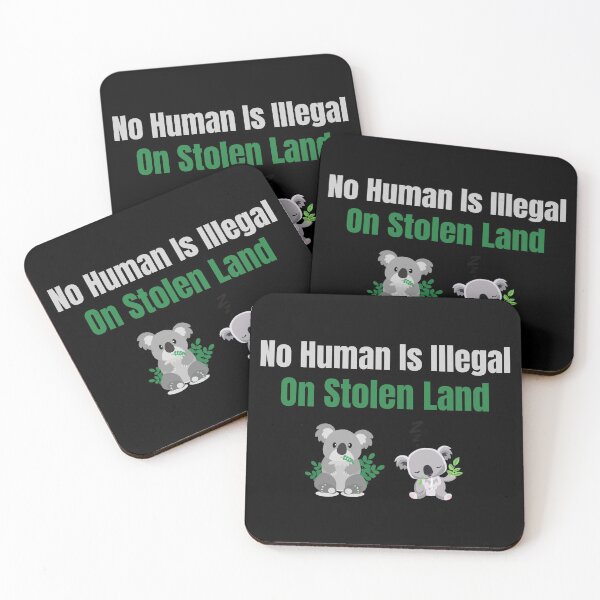 Item preview, No Human is illegal on Stolen Land| Stolen Lands| Occupied Lands| illegal settlement (Fifth Edition): designed and sold by TheShahinDesign.