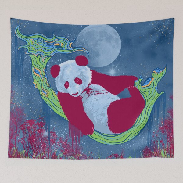 Item preview, Goodnight, Panda - Colorful Starlight Night Sky designed and sold by Allise Noble.