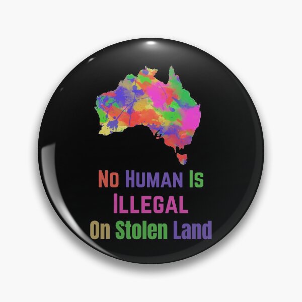 Item preview, No Human is illegal on Stolen Land| Stolen Lands| Occupied Lands| illegal settlement (Sixth Edition): designed and sold by TheShahinDesign.