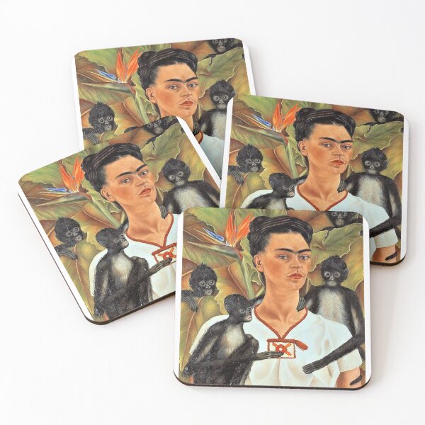 Item preview, Frida Kahlo "Self Portrait with Monkeys" designed and sold by lava-girl.
