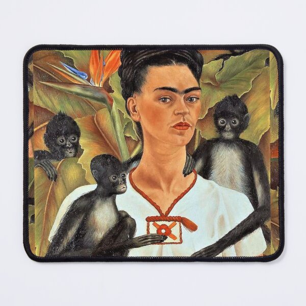 Item preview, Frida Kahlo "Self Portrait with Monkeys" designed and sold by lava-girl.
