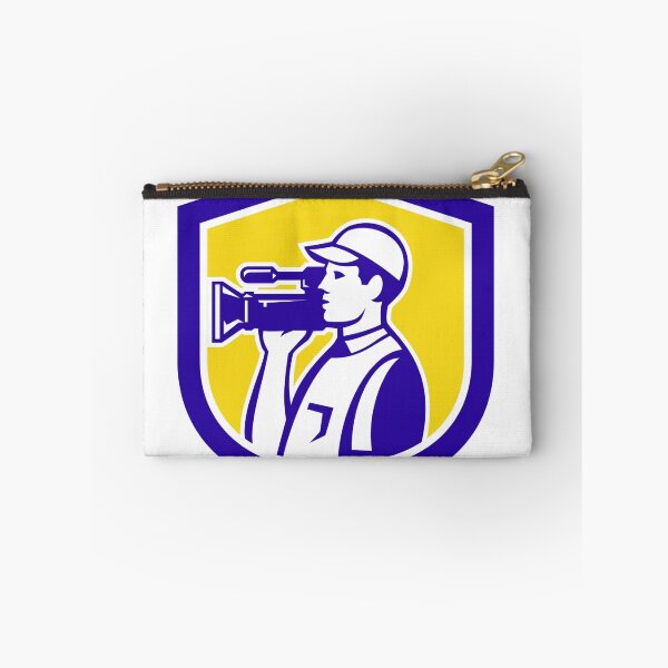 Item preview, Cameraman Film Crew HD Camera Video Side Retro designed and sold by patrimonio.