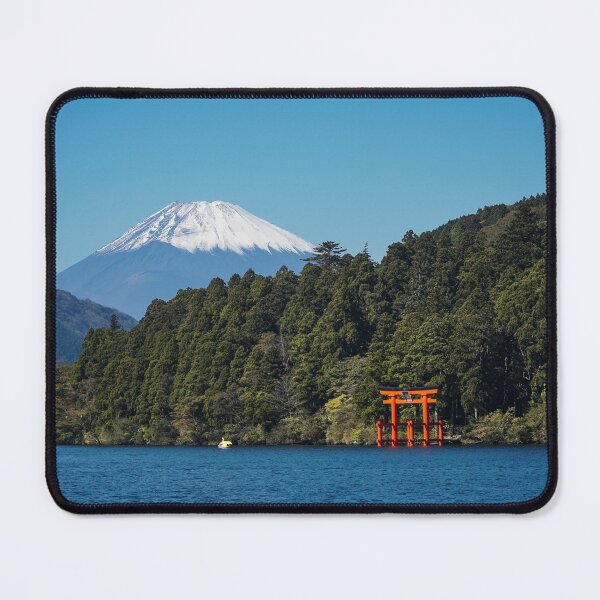 Item preview, Mount Fuji against Lake Ashi designed and sold by shivaasaemeow.