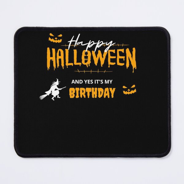 Item preview, Happy Halloween and Yes It's My Birthday Shirt, Halloween Birthday Shirt, Halloween Party Shirt,Birthday Party Shirt,Halloween Birthday gift designed and sold by NIKENchop.