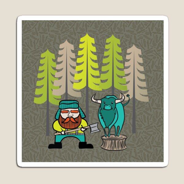 Lumberjack Attack: Paul and Babe Magnet