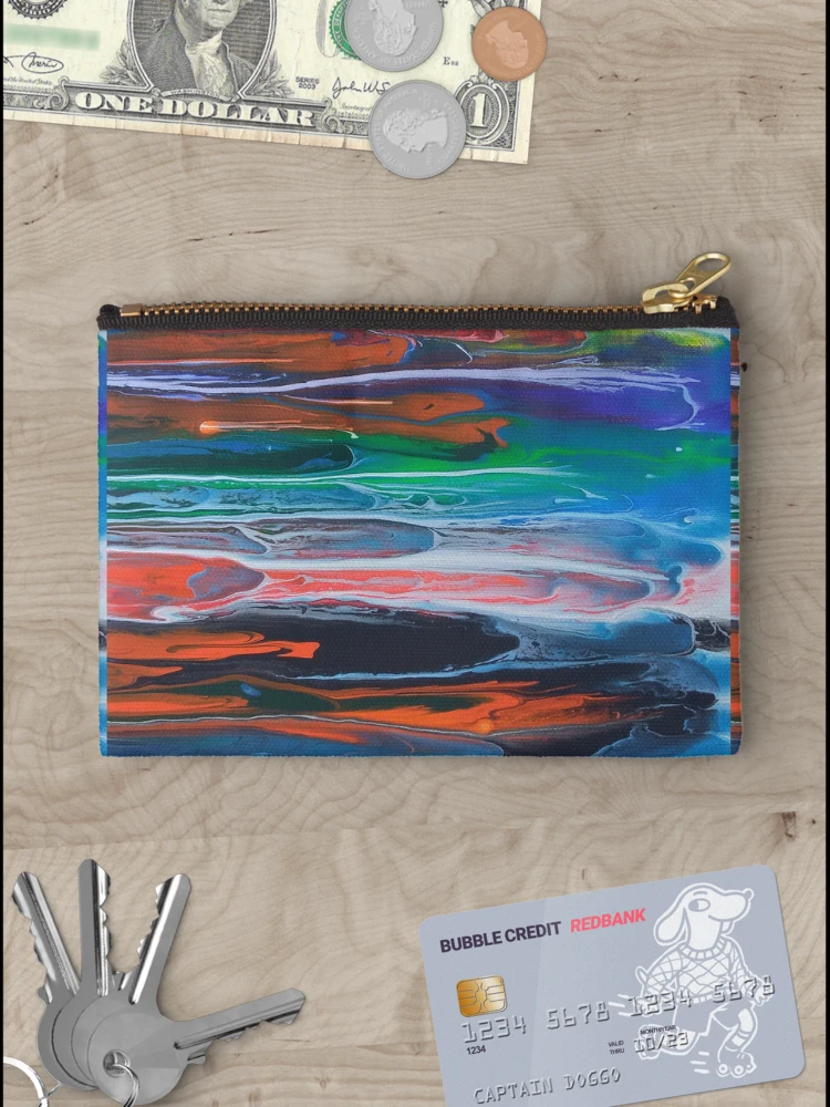 Thumbnail 3 of 4, Zipper Pouch, rain designed and sold by InfinitePathArt.