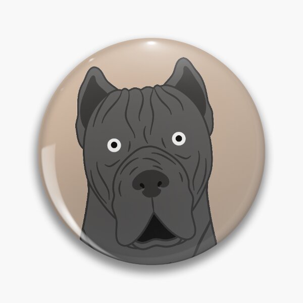 Item preview, Cute Gray Blue Cane Corso Dog Emoji designed and sold by Lulupainting.
