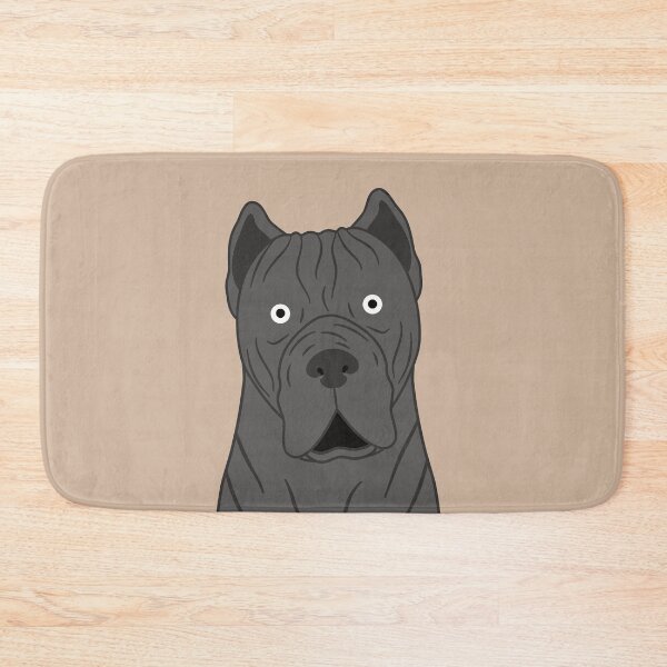 Item preview, Cute Gray Blue Cane Corso Dog Emoji designed and sold by Lulupainting.