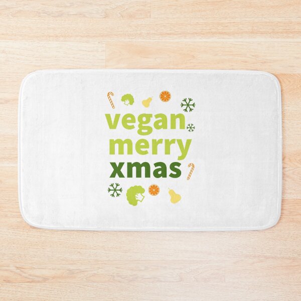 Artikelvorschau, vegan merry xmas - happy xmas day - be vegan - vegan life entworfen und verkauft von Tropical Blood.