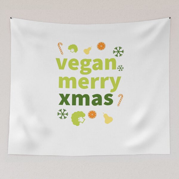Item preview, vegan merry xmas - happy xmas day - be vegan - vegan life designed and sold by Tropical Blood.