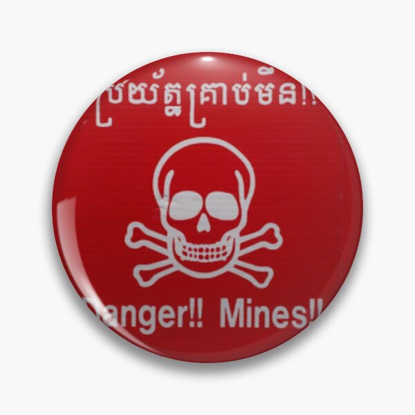 Item preview, cambodian landmine warning sign designed and sold by Sal1.