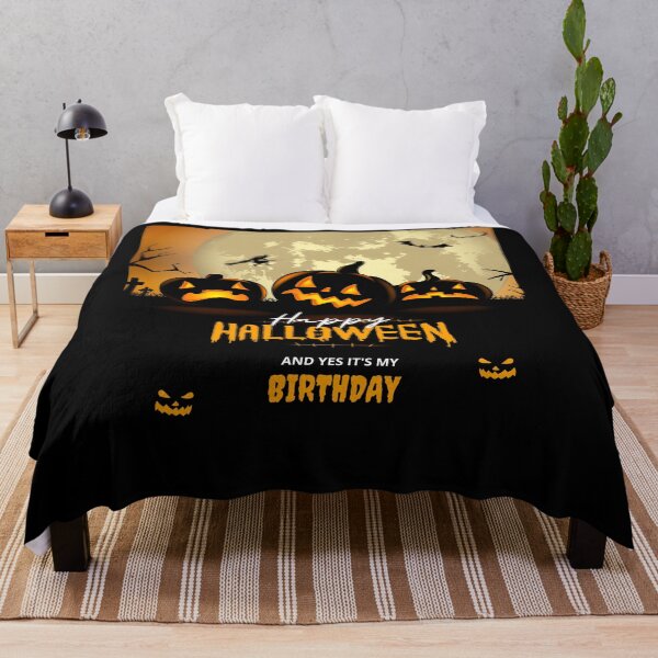 Item preview, Happy Halloween and Yes It's My Birthday Shirt, Halloween Birthday Shirt, Halloween Party Shirt,Birthday Party Shirt,Halloween Birthday gift designed and sold by NIKENchop.