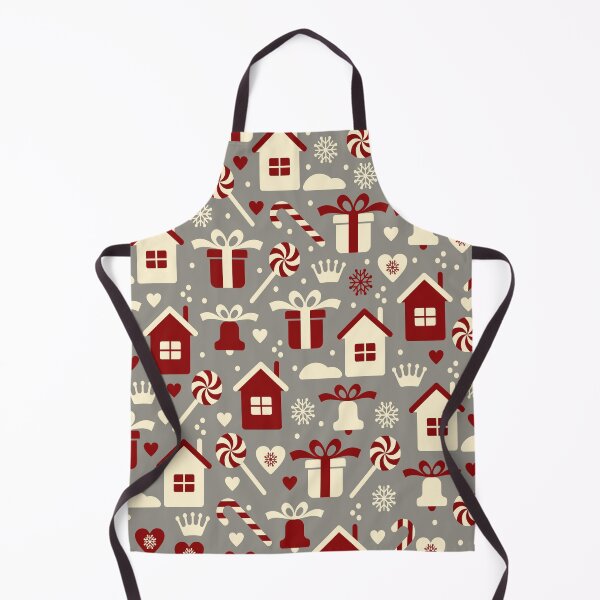 Item preview, Merry Christmas, Cute vintage house Christmas pattern designed and sold by patternartlover.
