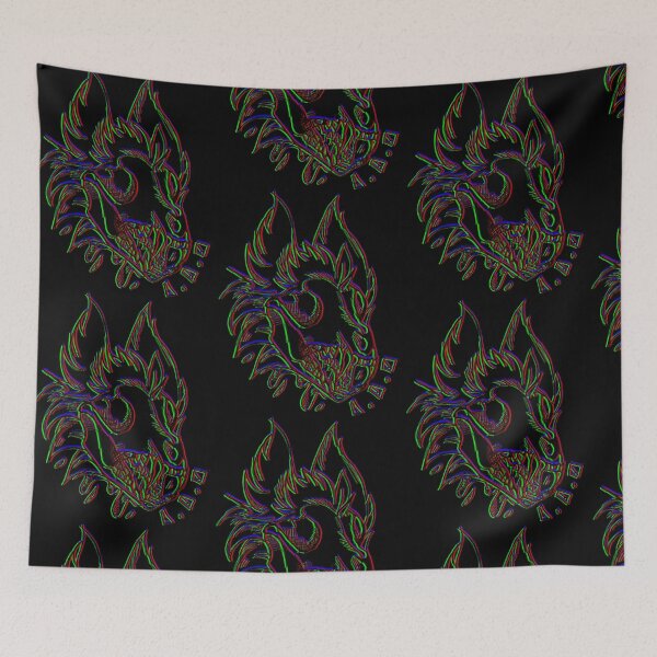 Item preview, RGB skull dog furry  designed and sold by paintingflames.