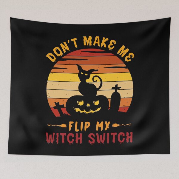 Item preview, Don't Make Me Flip My Witch Switch Cat designed and sold by Fabvity.