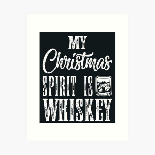 Item preview, Funny Christmas Drinking Whiskey Lover Liquor Drinker Saying designed and sold by Bafalo.